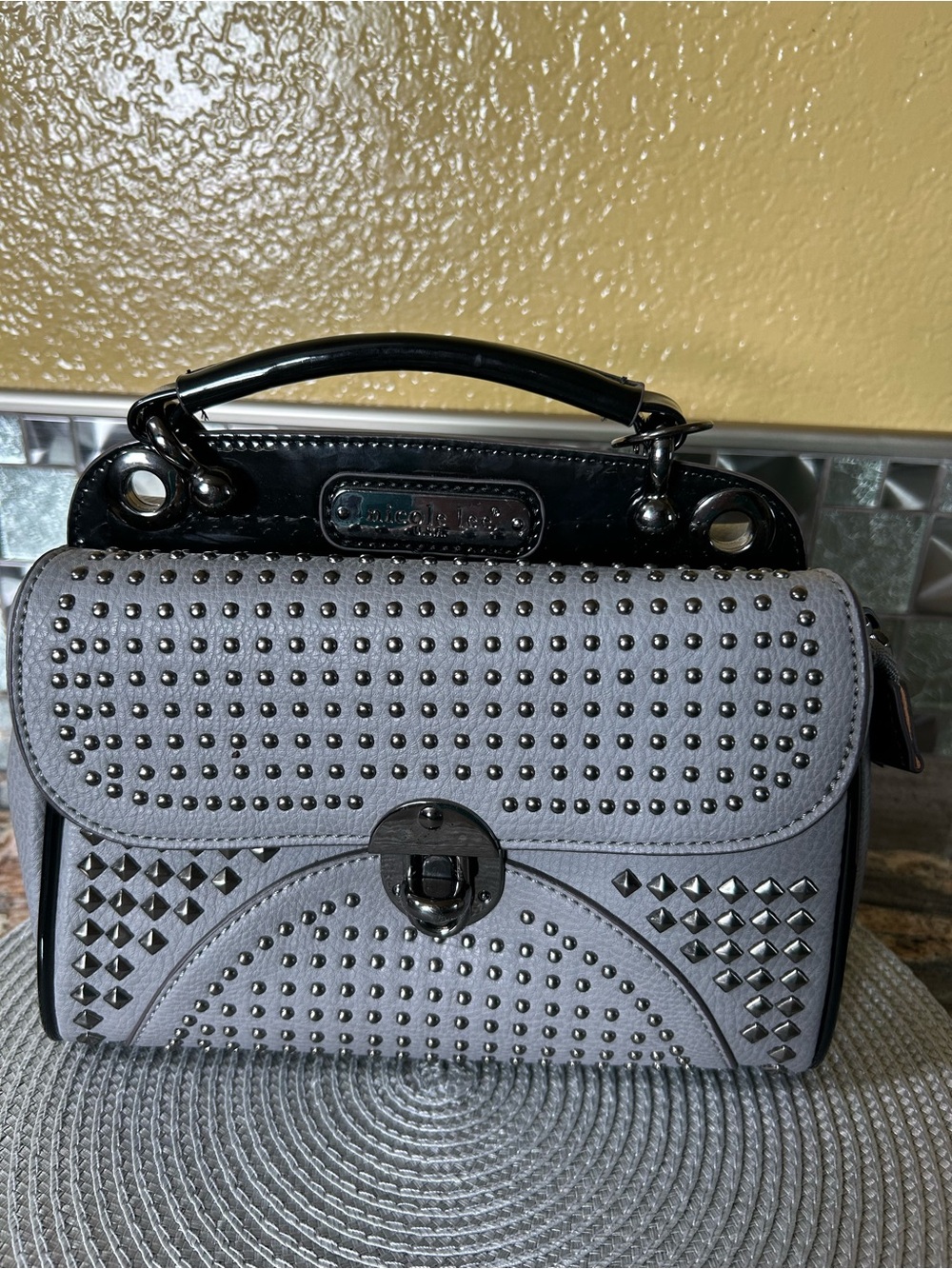 Nicole LeeGray Studded Women’s Top-Handle Bag and Cross Body